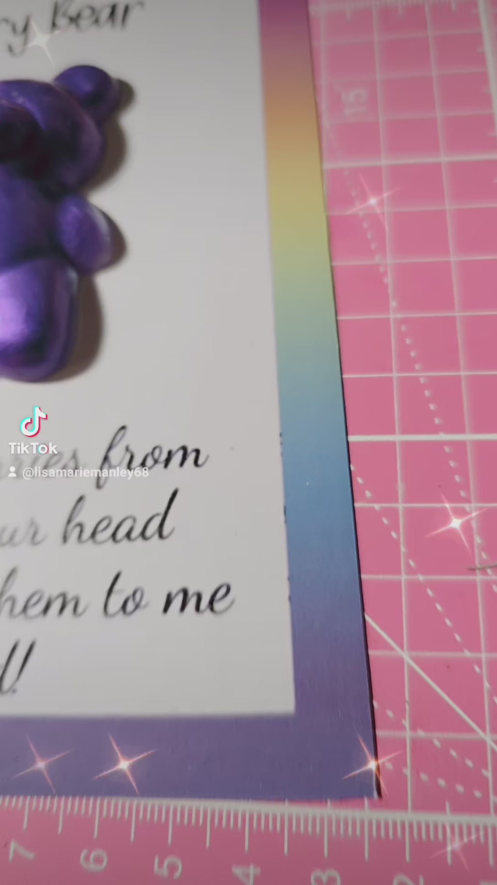 Resin worry bear