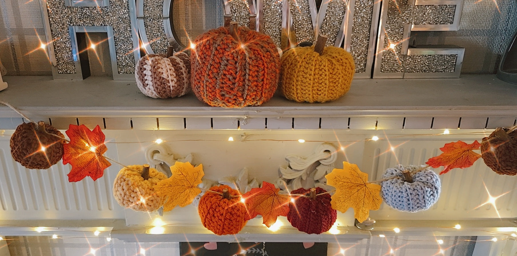 Crochet pumpkins