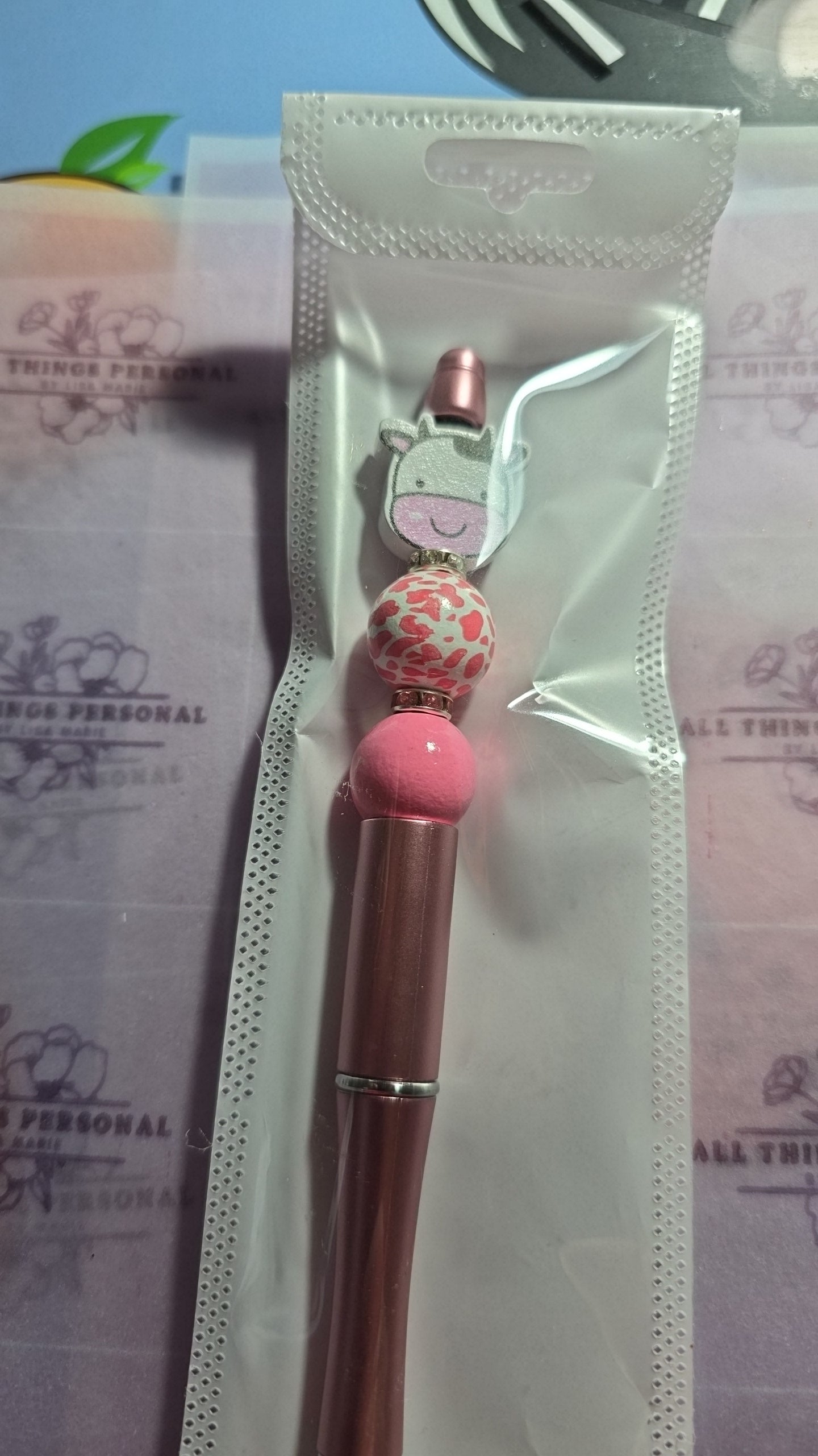 Beaded pens