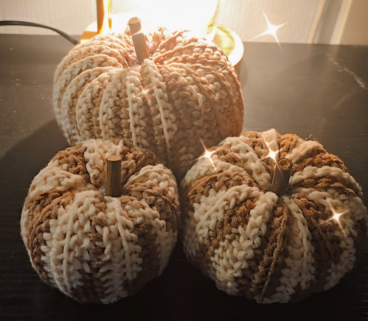 Crochet pumpkins