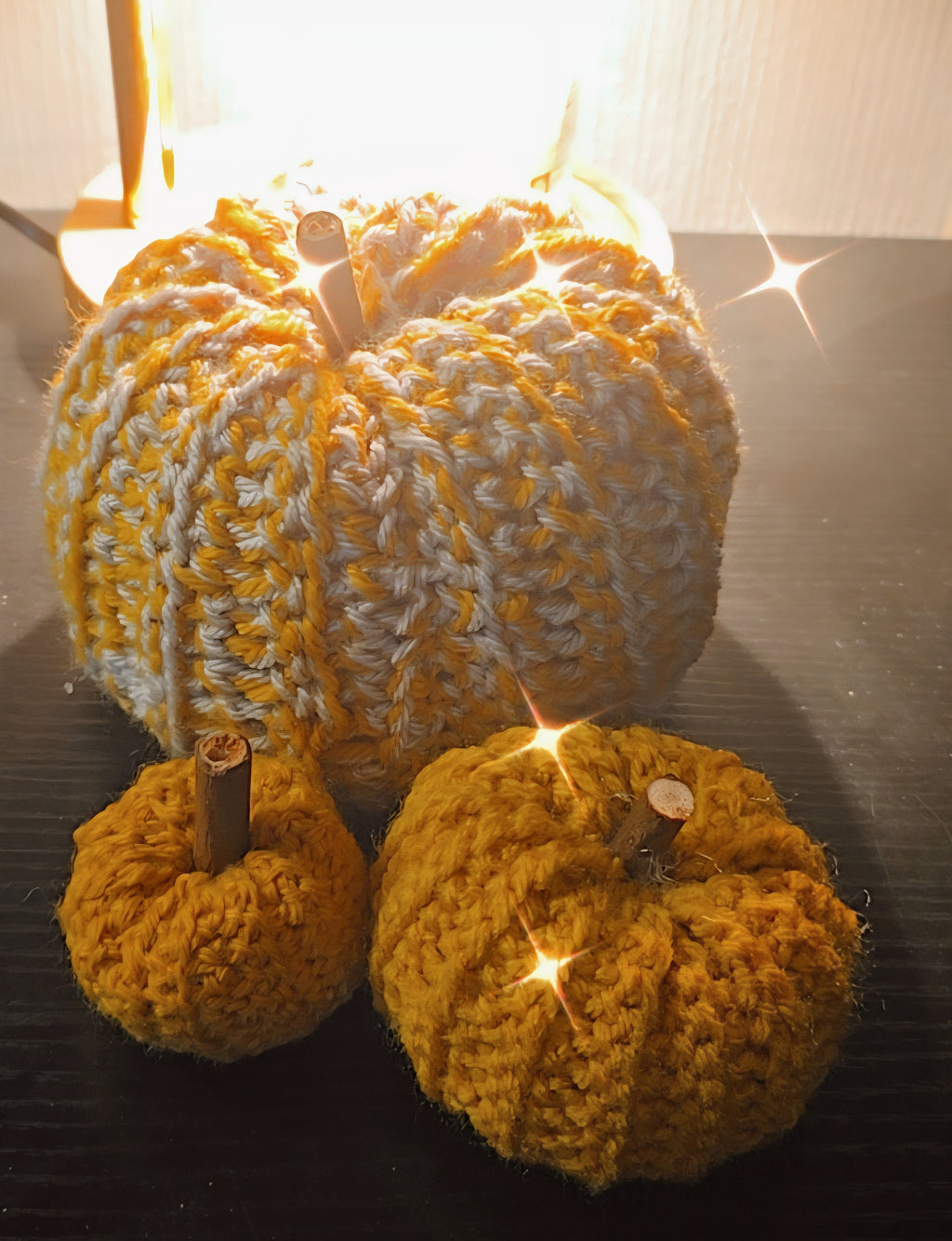 Crochet pumpkins